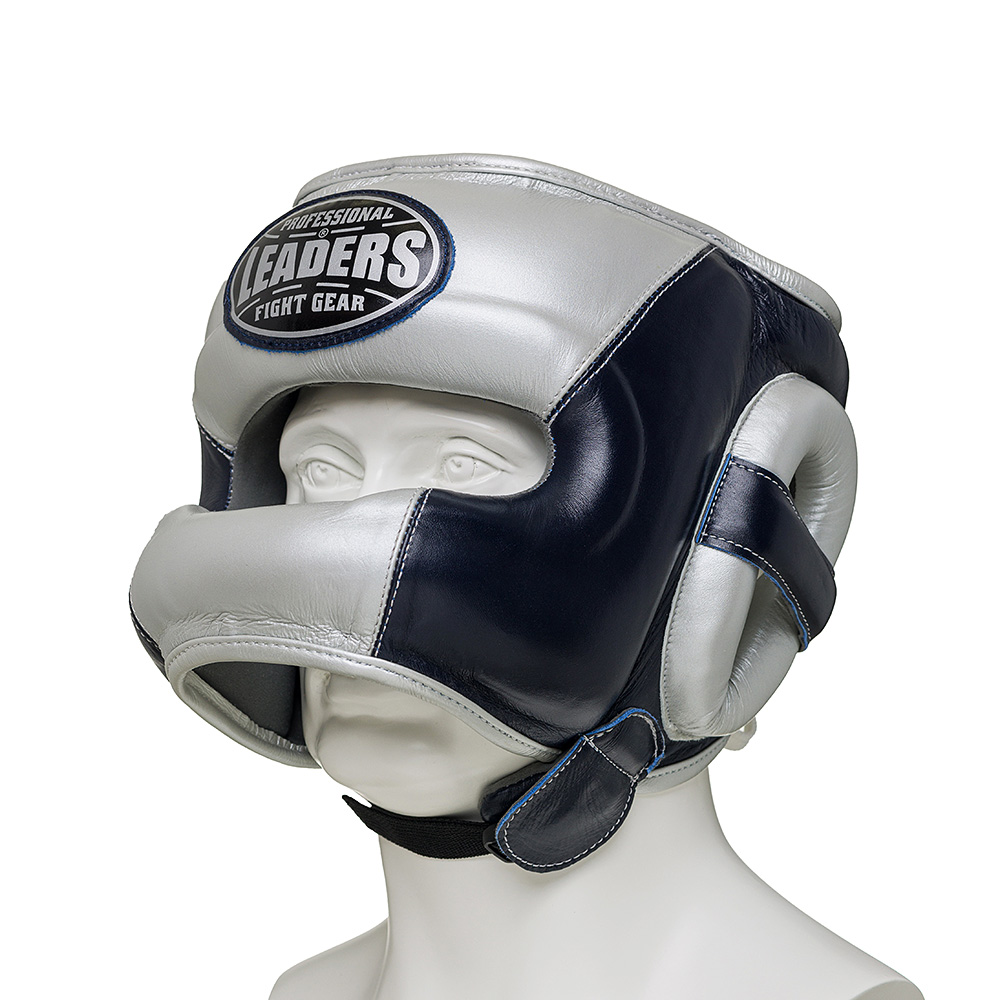Leaders LS Ultra Face Bar Headgear (Silver)